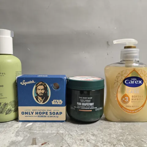 APPROXIMATELY 20 ASSORTED HEAL & BEAUTY/COSMETIC ITEMS TO INCLUDE HAND WASH, SQUATCH SOAP, ETC
