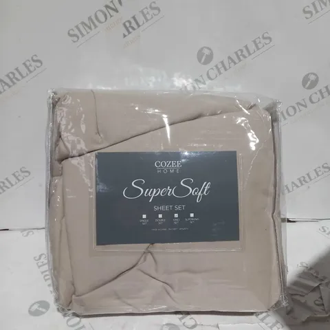 COZEE HOME, SUPER SOFT SHEET SET - KING SIZE