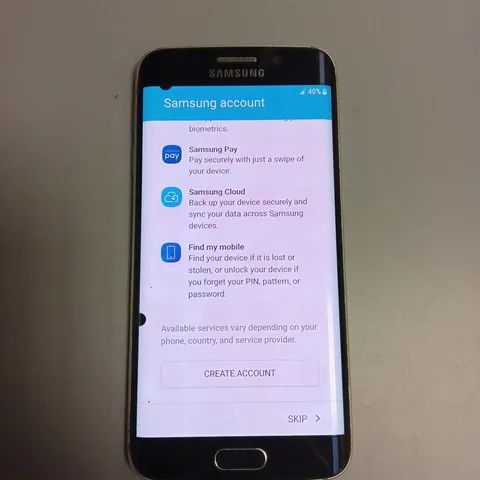 UNBOXED SAMSUNG GALAXY S6 EDGE