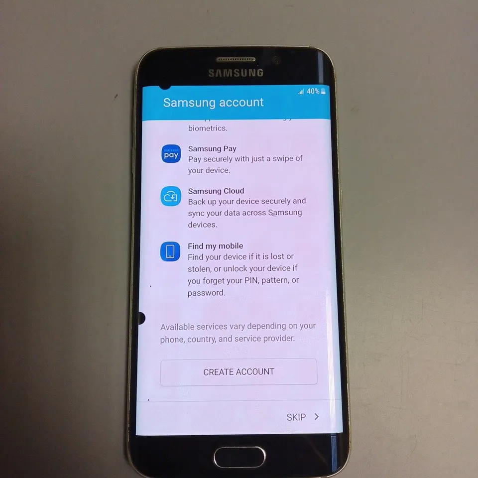 UNBOXED SAMSUNG GALAXY S6 EDGE 