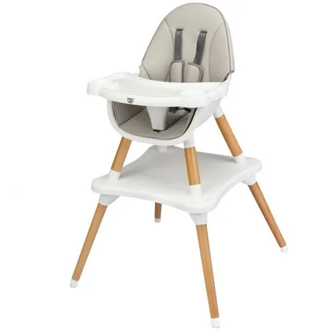 BOXED 4 IN 1 BABY HIGH CHAIR INFANT FEEDING SEAT-GREY