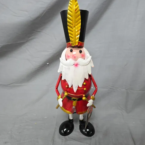 BOXED THREE KINGS CAPTAIN SANTA METAL OUTDOOR CHRISTMAS DECORATION
