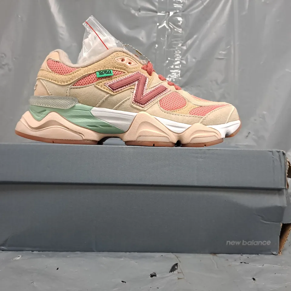 BOXED PAIR OF NEW BALANCE 9060 SHOES IN MULTI SIZE UK 5