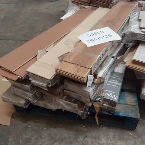 PALLET TO CONTAIN A LARGE ASSORTMENT OF LAMINATE FLOORING PRODUCT