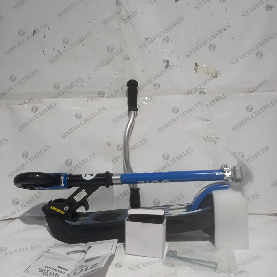 BOXED ZINC E4 MAX ELECTRIC SCOOTER - BLUE RRP £139.99