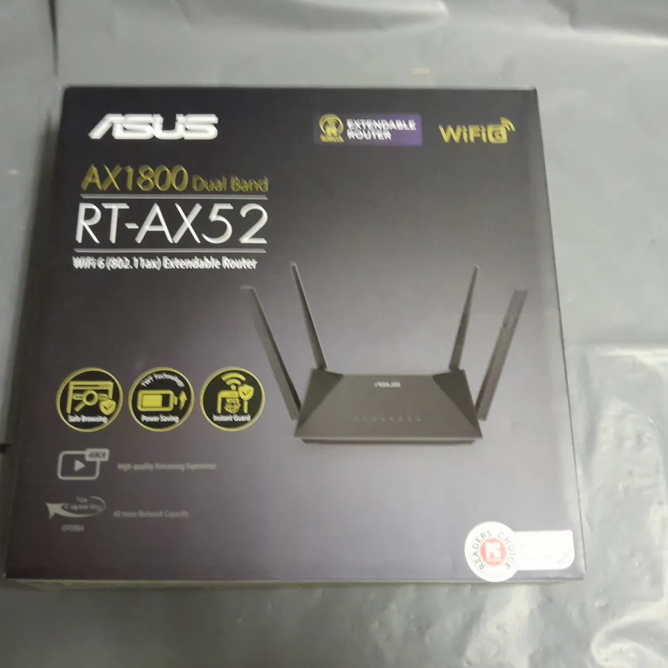 BOXED ASUS AX1800 DUAL BAND RT-AX52