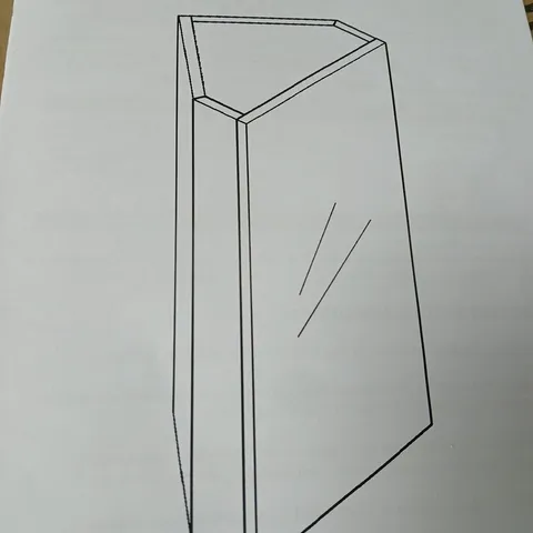 BOXED CORNER SHELVING UNIT - WHITE