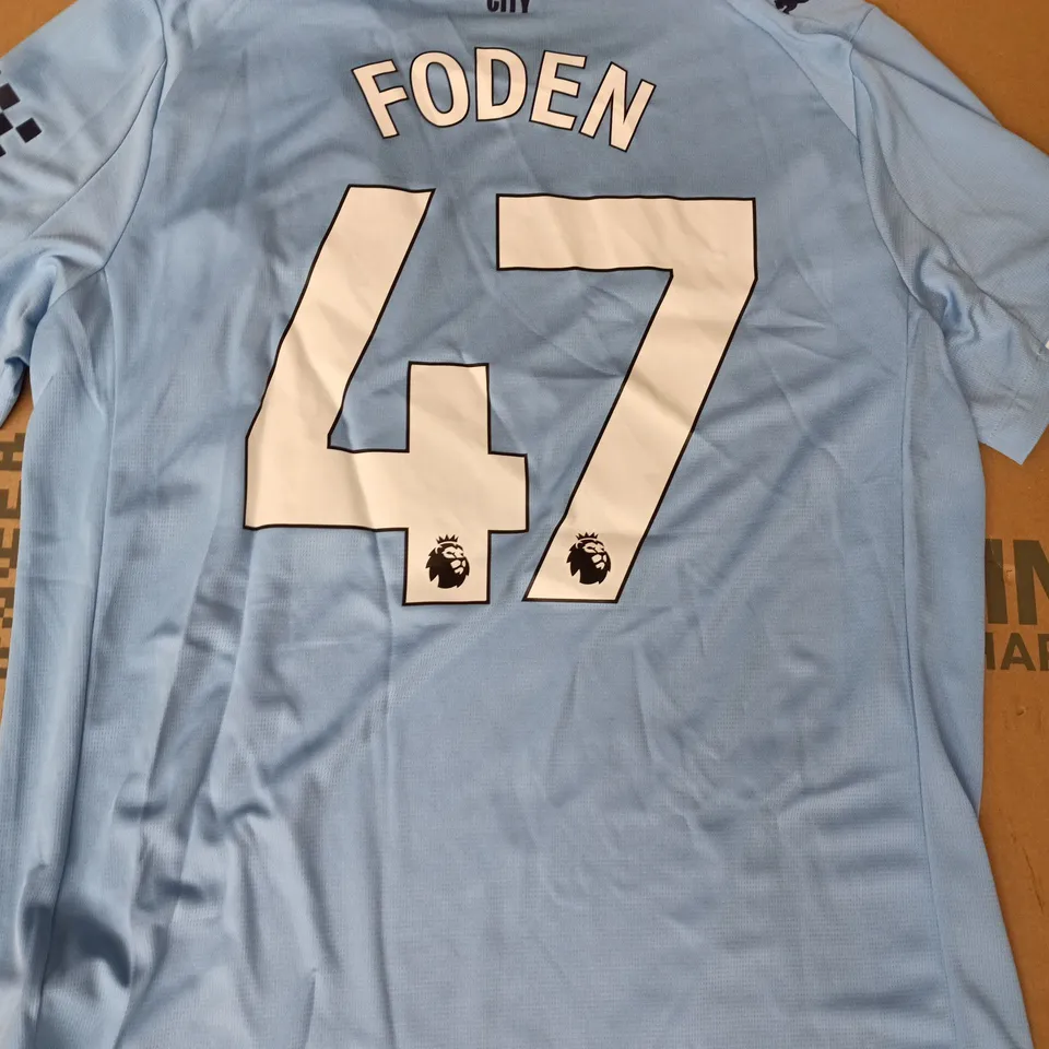 PUMA MANCHESTER CITY HOME JERSEY REPLICA SIZE LARGE