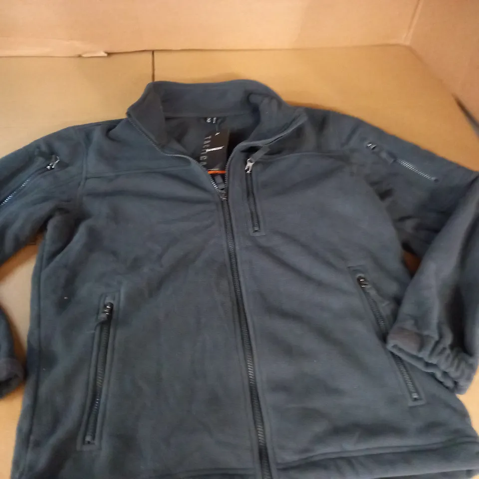 TACVASEN GREY ZIP THROUGH FLEECE - M