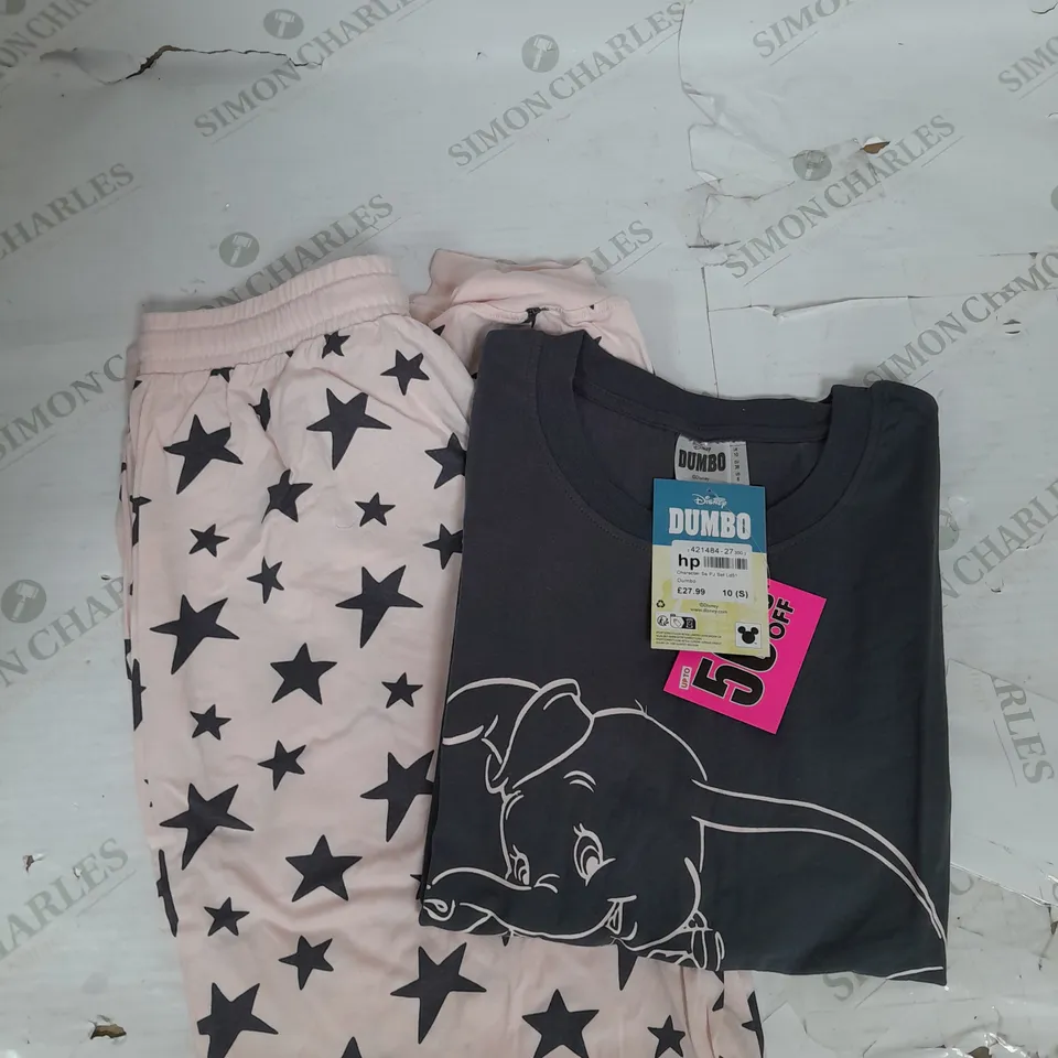 DISNEY DUMBO PAJAMA SET IN GREY AD PINK SIZE 10