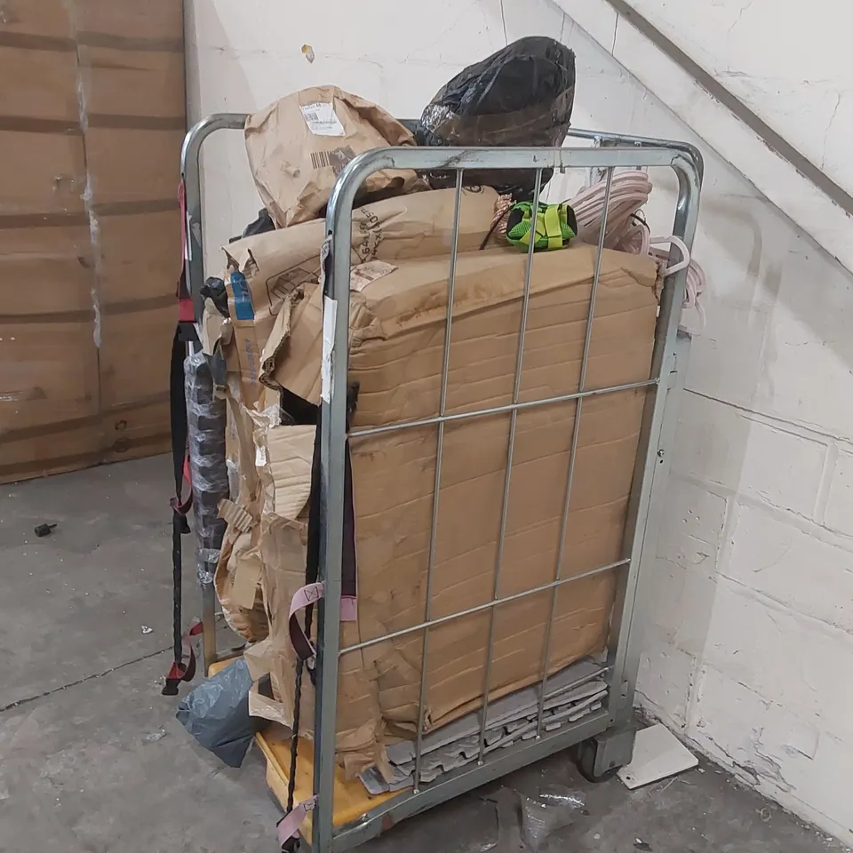 CAGE CONTAINING ASSORTED CONSUMER PRODUCTS // CAGE NOT INCLUDED 