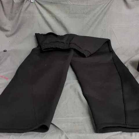 BLACK TRACK PANTS WITH ELASTICATED WAISTBAND SIZE 