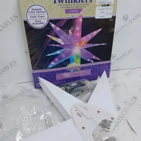 BOXED PACIFIC ACCENTS STAR BURST LIGHT