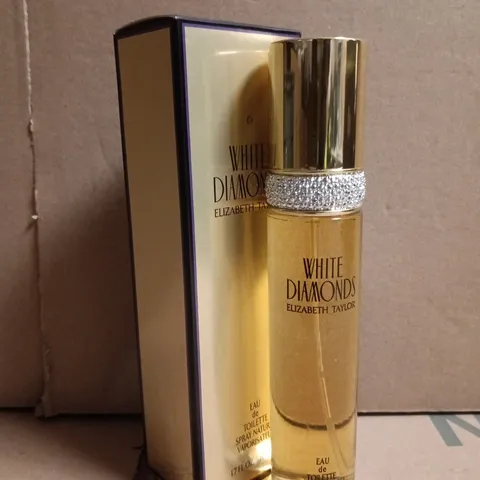 BOXED ELIZABETH TAYLOR WHITE DIAMONDS EAU DE TOILETTE (50ML)