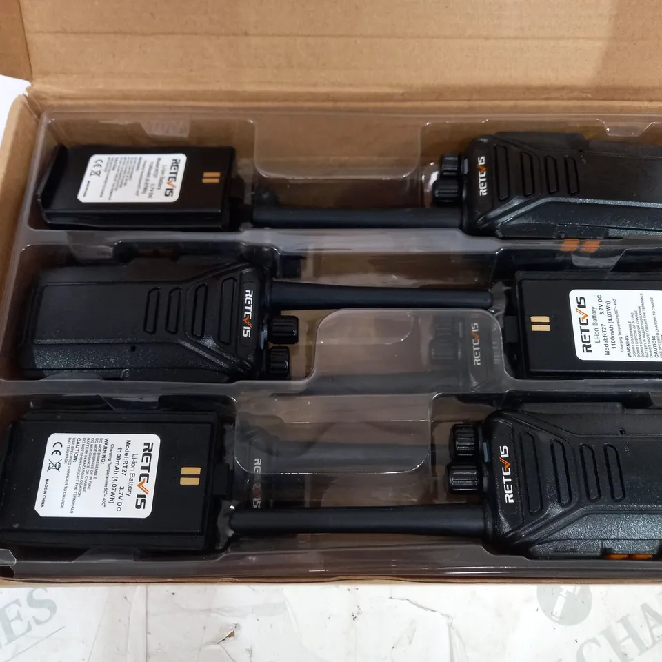 BOXED RETEVIS SET OF 6 RT27 TRANCEIVERS