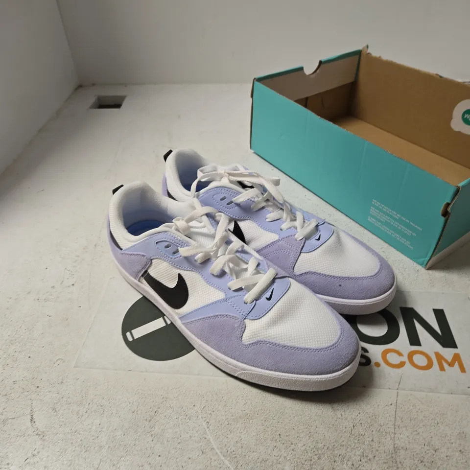 NIKE SB ALLEYOOP SNEAKERS – LILAC/WHITE, UK 11 (US 12)