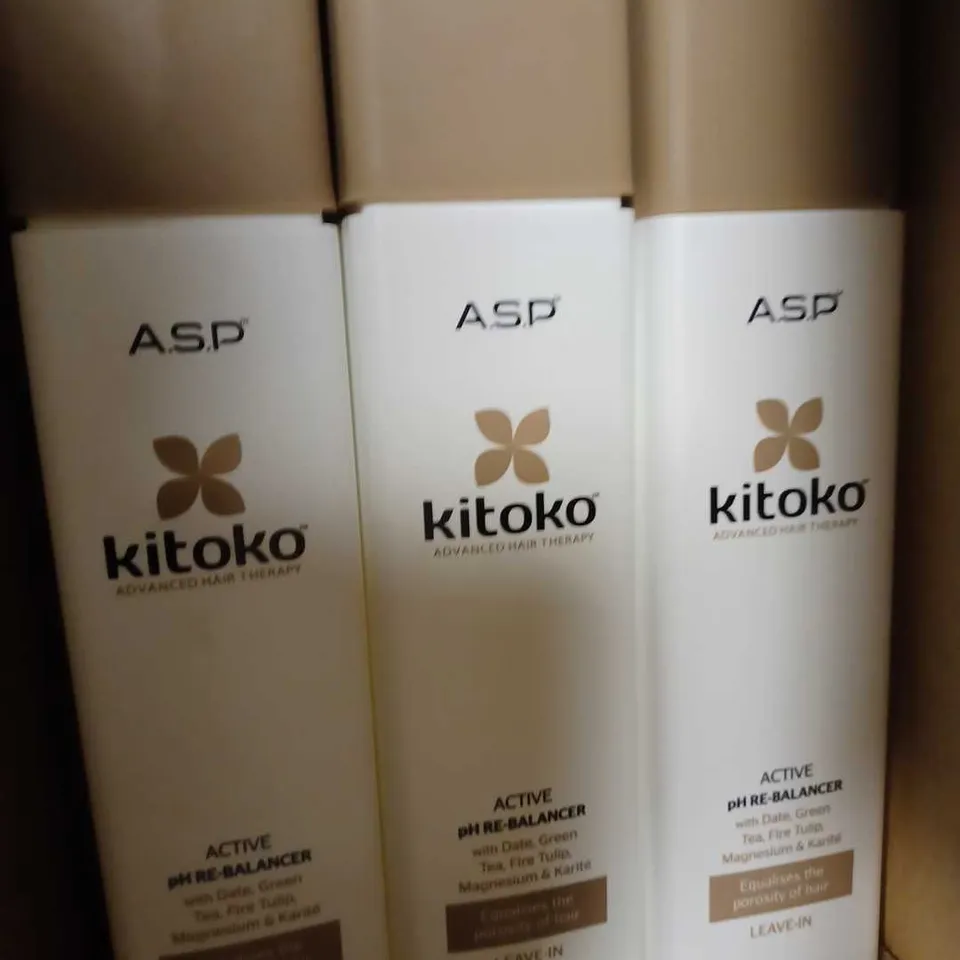 LOT OF APPROX 12 X 250ML A.S.P KITOKO ACTIVE PH RE-BALANCER