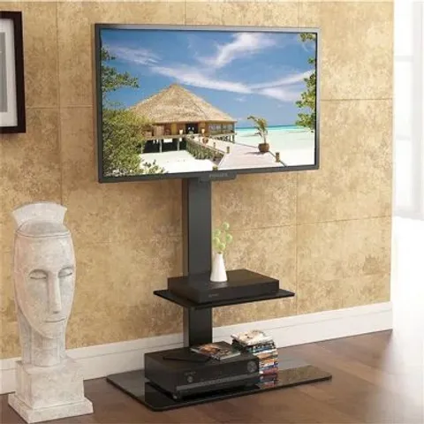 BOXED SWIVEL FLOOR TV STAND WITH BRACKET FOR 32-65 INCH TV