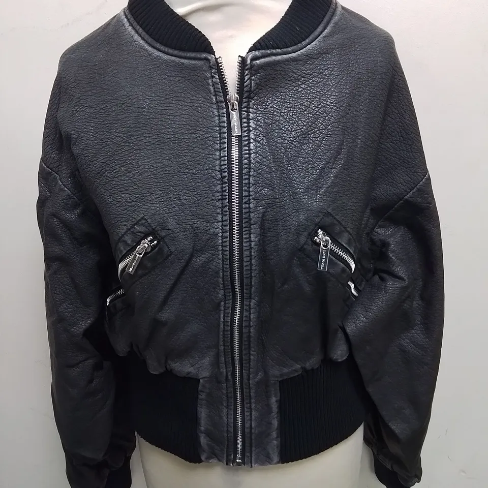 LUXE TO KILL CARGO BOMBER JACKET IN VINTAGE WASH - UK 16