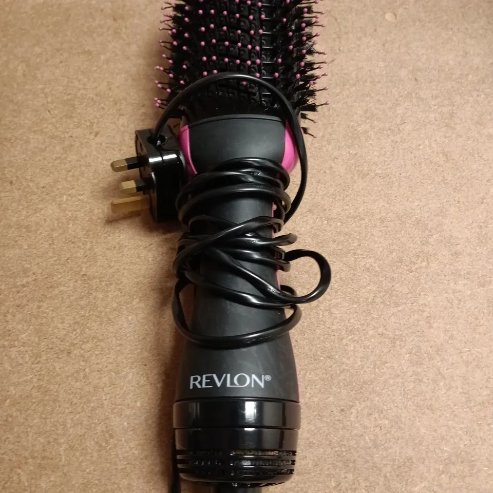 REVLON HAIR STYLING BRUSH – BLACK WITH PINK BRISTLES (CORDED)