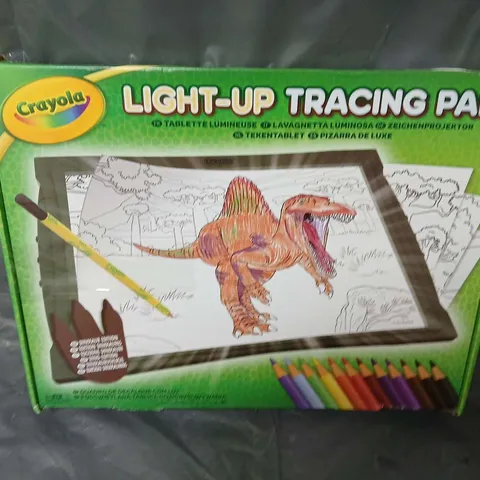 BOXED CRAYOLA DINOSAUR LIGHT-UP TRACING PAD