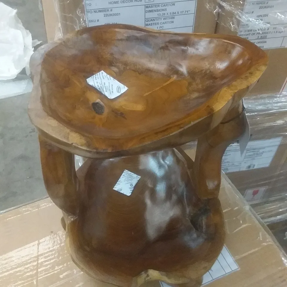 BRAND NEW BOXED TEAK TWO TIER SERVER