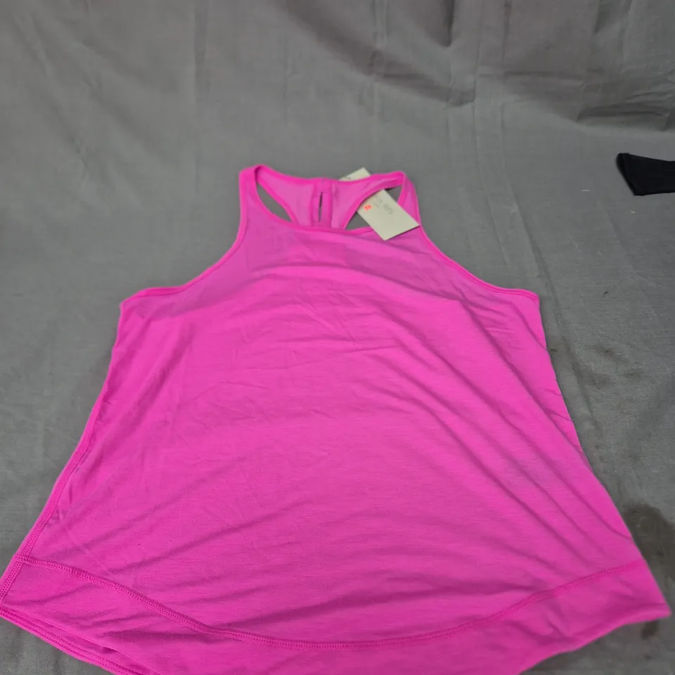 SWEATY BETTY BREEZY TANK TOP IN RASPBERRY PINK SIZE XS