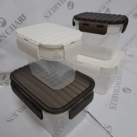 LOCK 'N LOCK SET OF 4 TUPPERWARE STORAGE CONTAINERS