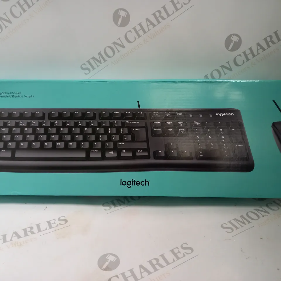BOXED LOGITECH MK120 KEYBOARD & MOUSE SET FRENCH VERSION & LAYOUT BLACK 