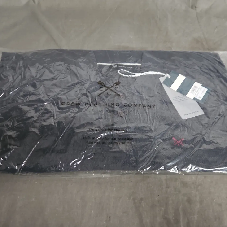 PIQUE KNITTED LONG-SLEEVE POLO SHIRT – NAVY – XL