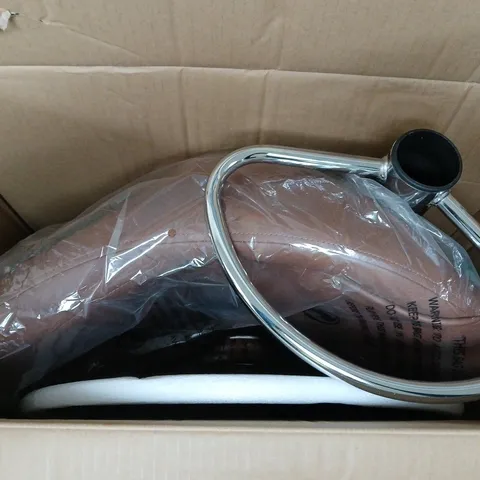 DIAMOND STICH FAUX LEATHER BAR STOOL