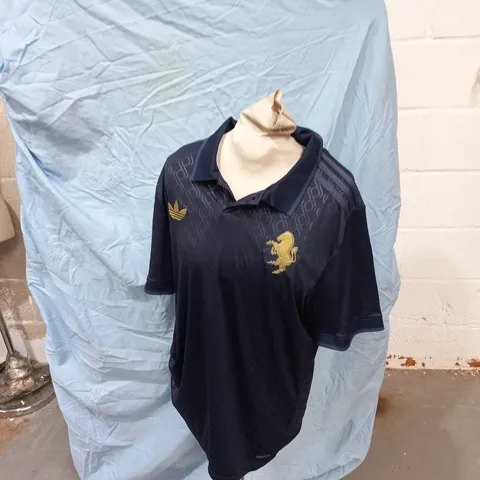 ADIDAS JUVENTUS FOOTBALL SHIRT – NAVY WITH GOLD CREST 