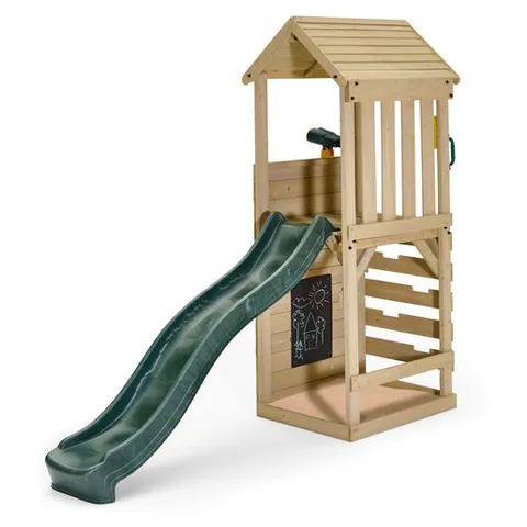 BOXED PLUM LOOKOUT WOODEN TOWER PLAYCENTRE AND SLIDE (4 PARTS)