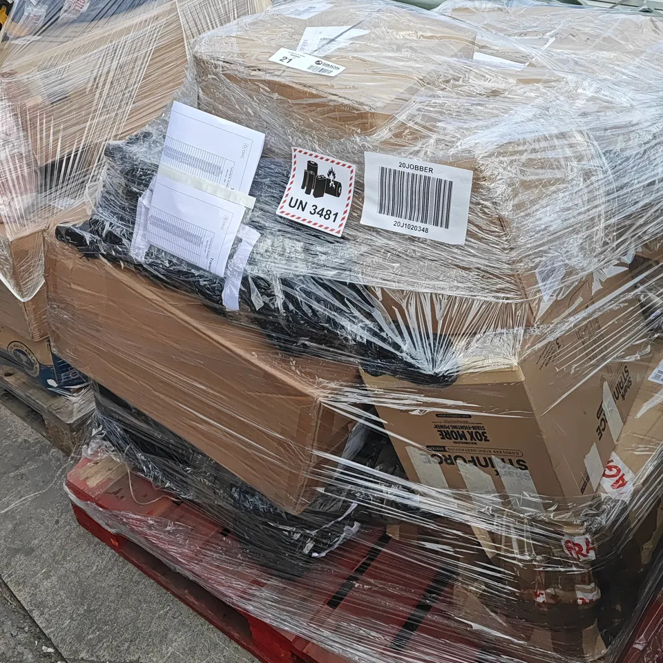 PALLET OF APPROXIMATELY 28 assorted household items to include ninja and shark