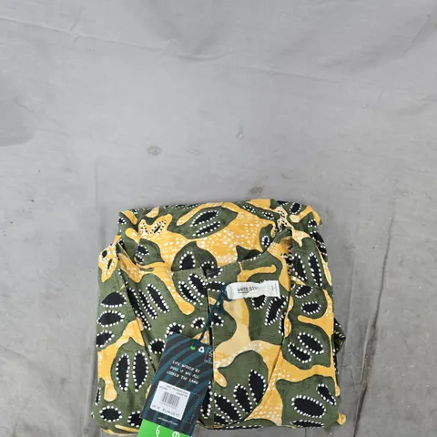 WHITE STUFF KATE LINEN BLEND DRESS – UK 16 (EU 44, US 12) – CAMOUFLAGE PRINT