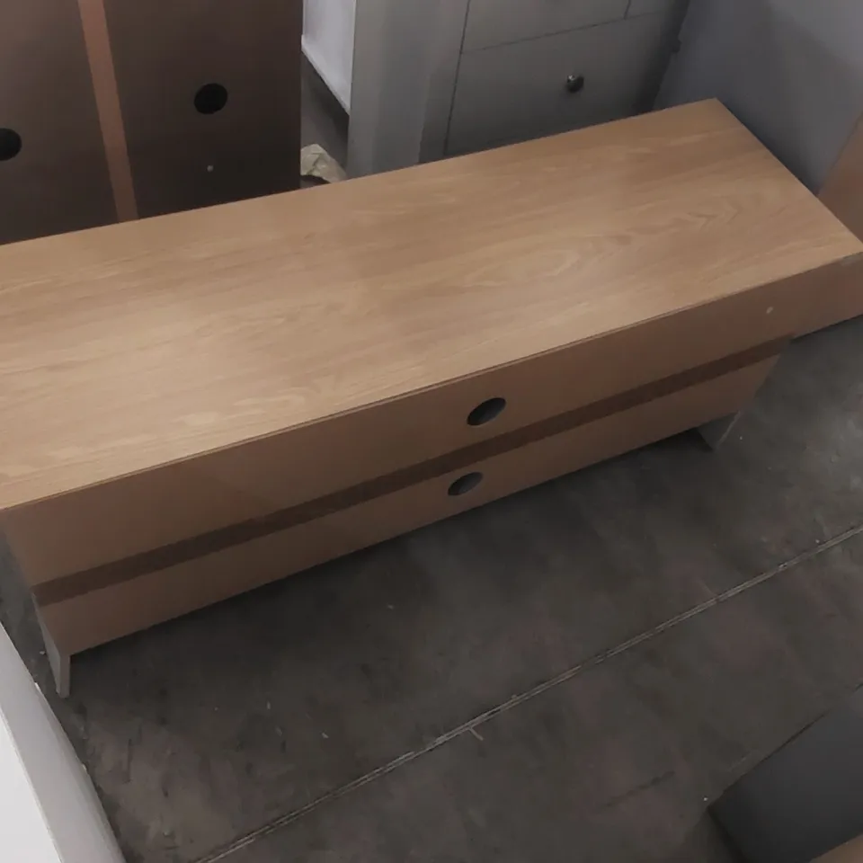 WOODEN 2 DOOR TV CABINET 