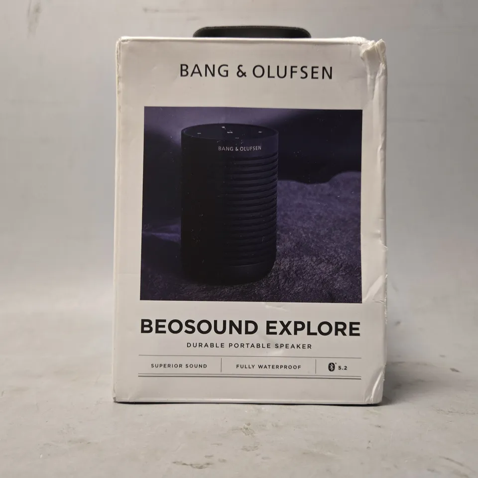 BOXED BANG & OLUSFSEN BEOSOUND EXPLORE PORTABLE SPEAKER 