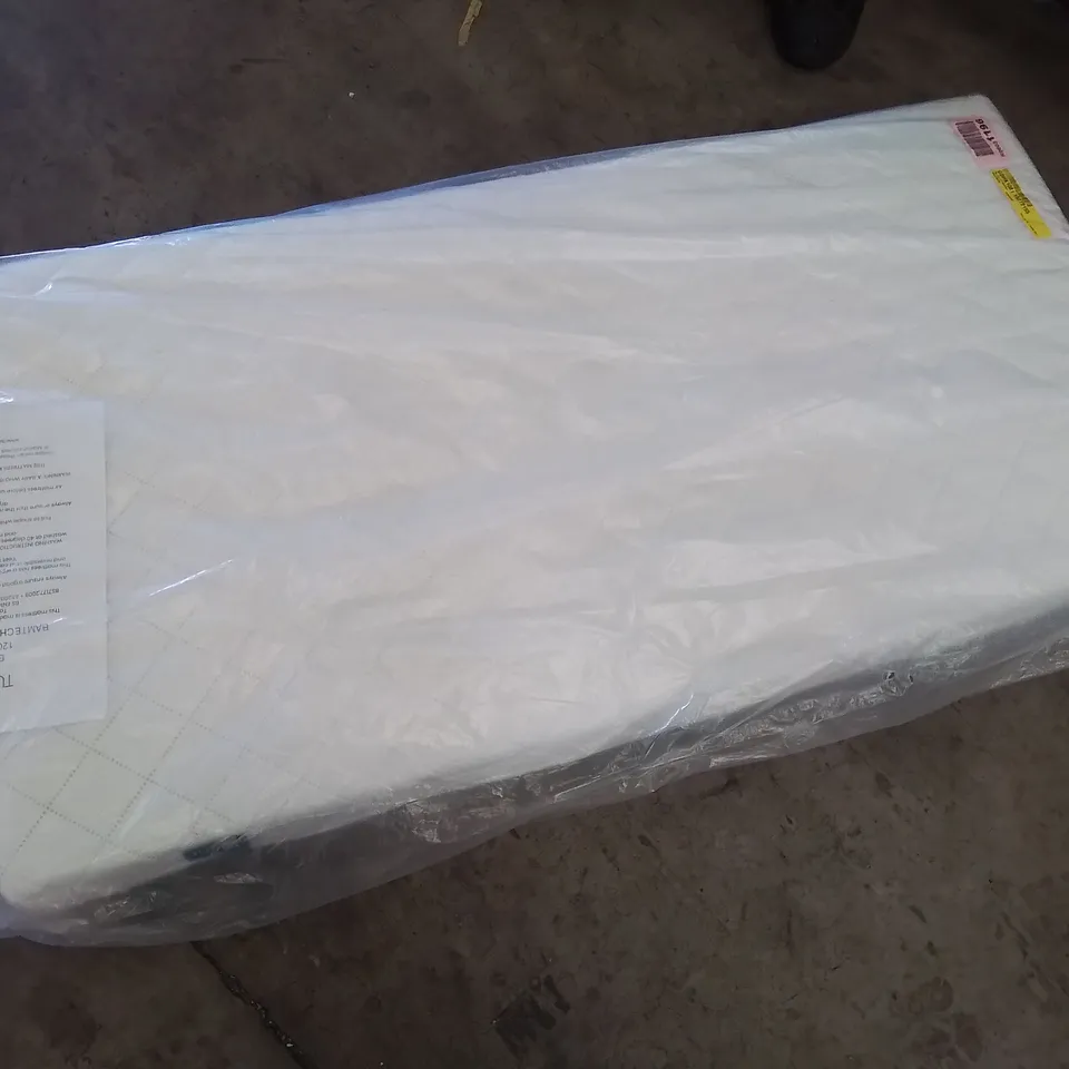 BAGGED TUTTI SPRUNG COT MATTRESS 120 × 60 × 10cm