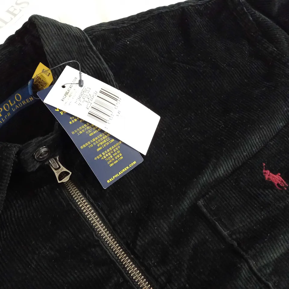 RALPH LAUREN CORDED ZIP THROUGH SHIRT - L