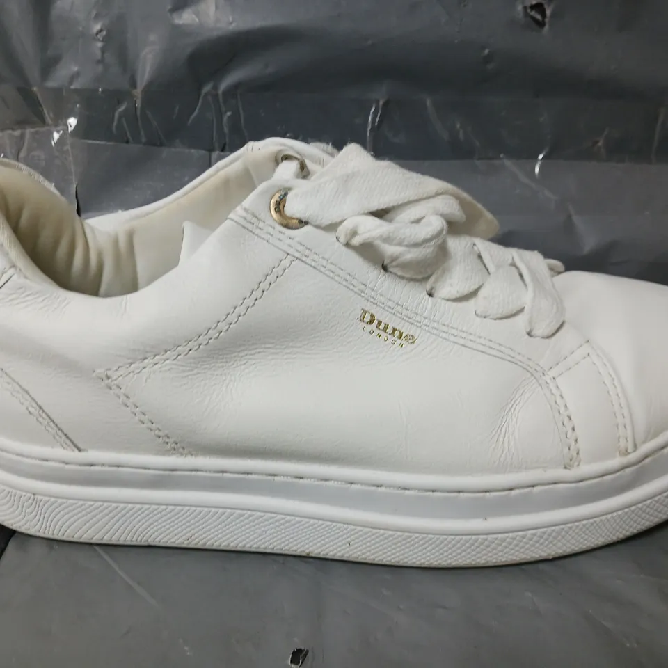 DUNE LONDON EASTERN TRAINER WHITE - US 8