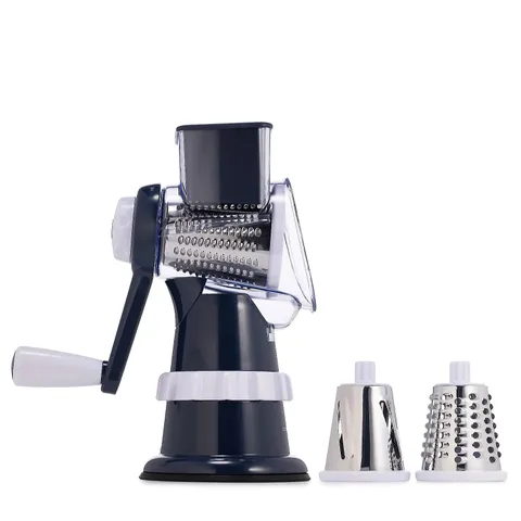 COOK'S ESSENTIALS SPEED GRATER & SLICER WITH SUCTION BASE