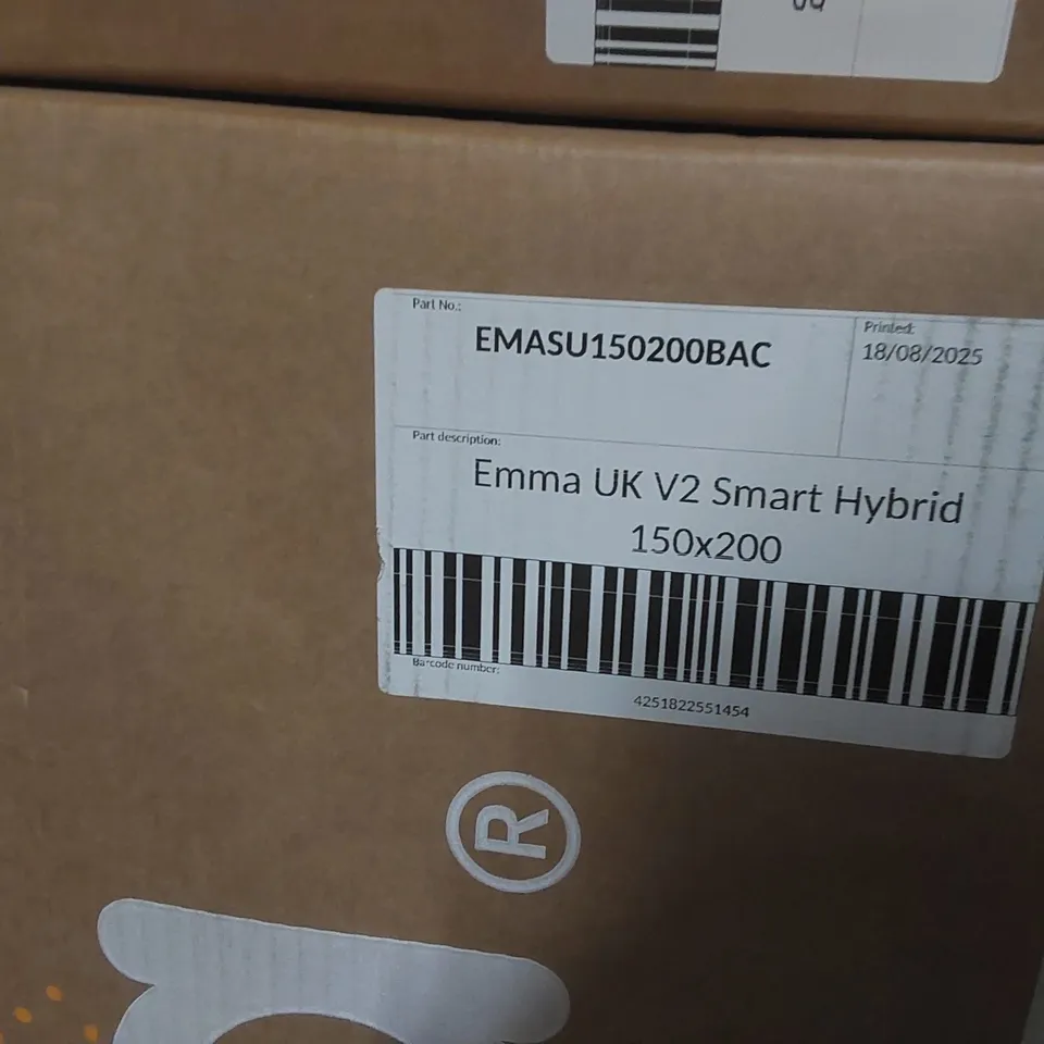 BRAND NEW BOXED EMMA UK V2 SMART HYBRID 150 x 200CM KING SIZE MATTRESS 