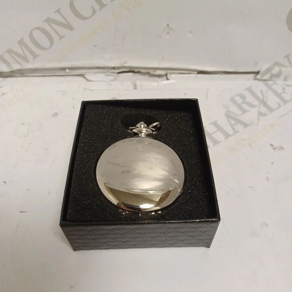 MENS EDISON POCKET WATCH WITH CHAIN – BRAND NEW IN BOX