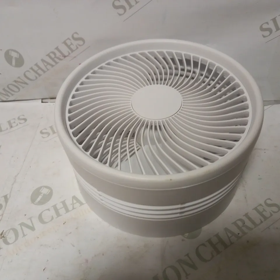 BELL & HOWELL RECHARGEABLE EXTENDABLE DESK & FLOOR FAN, WHITE