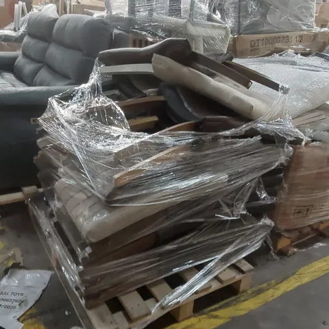 PALLET CONTAINING A LARGE QUANTITY OF DESIGNER CHAIR BACKS