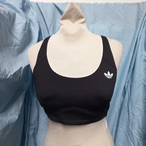 ADIDAS WOMEN'S BLACK SPORTS BRA UK 8-10 (US S, EU 36-38) – WITH TAG