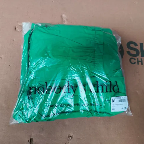 BAGGED NOBODY'S CHILD LENNIE MINI DRESS IN GREEN SIZE 10