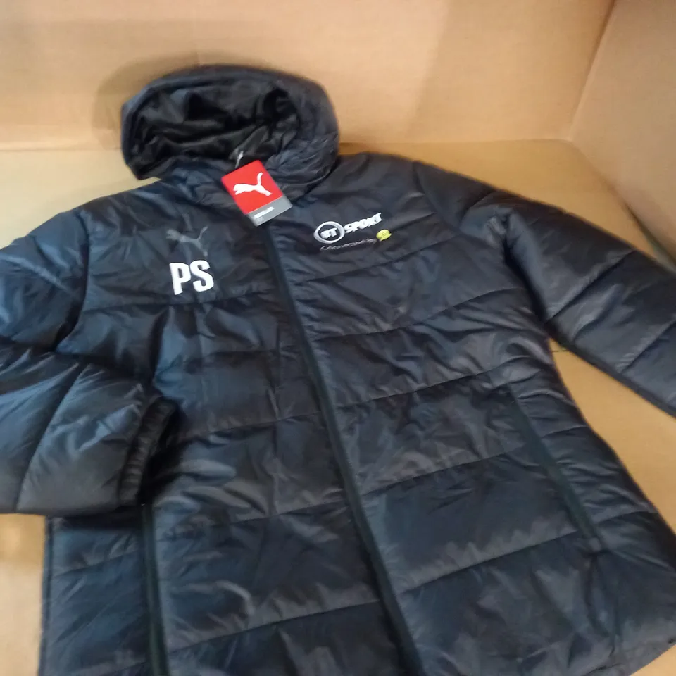 PUMA PADDED BLACK BT BRANDED COAT 