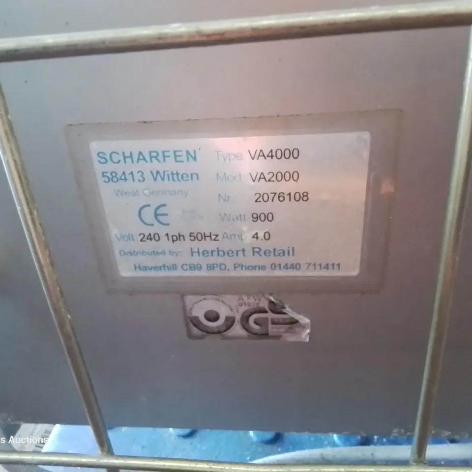 SCHARFEN ELECTRIC COLD MEAT SLICER Model VA2000