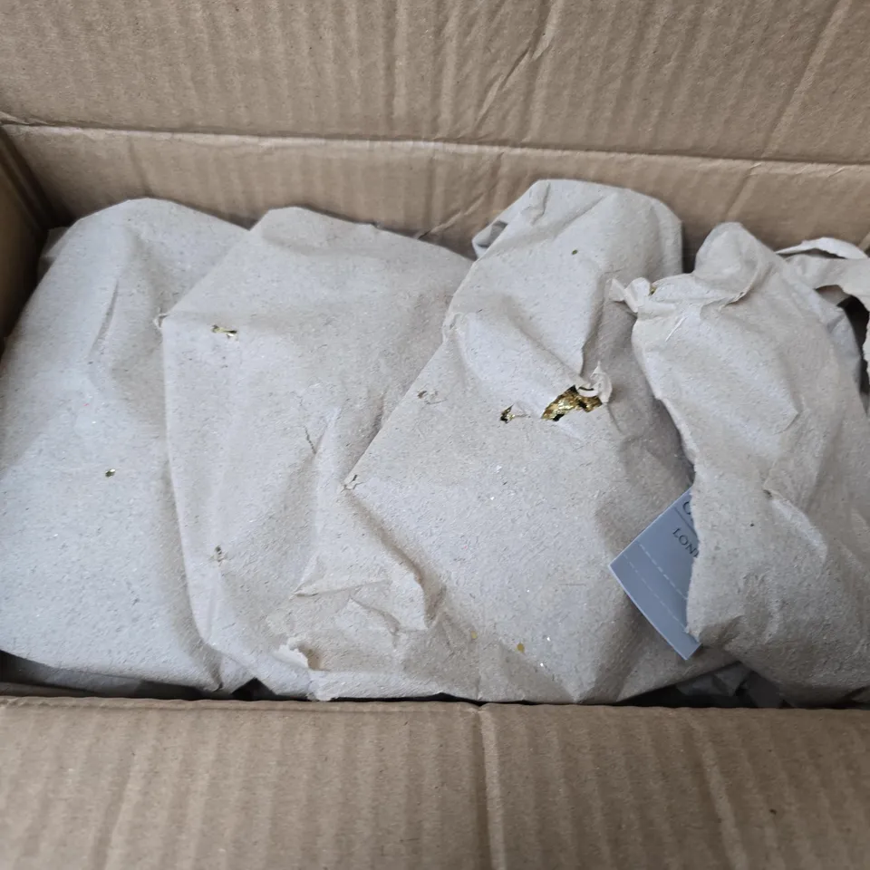 BOX OF APPROXIMATELY 12 GISELA GRAHAM GOLD GLITTER TREE TOPPER STARS